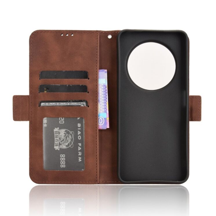 Чехол Deexe Wallet Stand для Xiaomi Redmi 14C / Redmi A4 5G / Poco C75 - Brown: фото 6 из 7