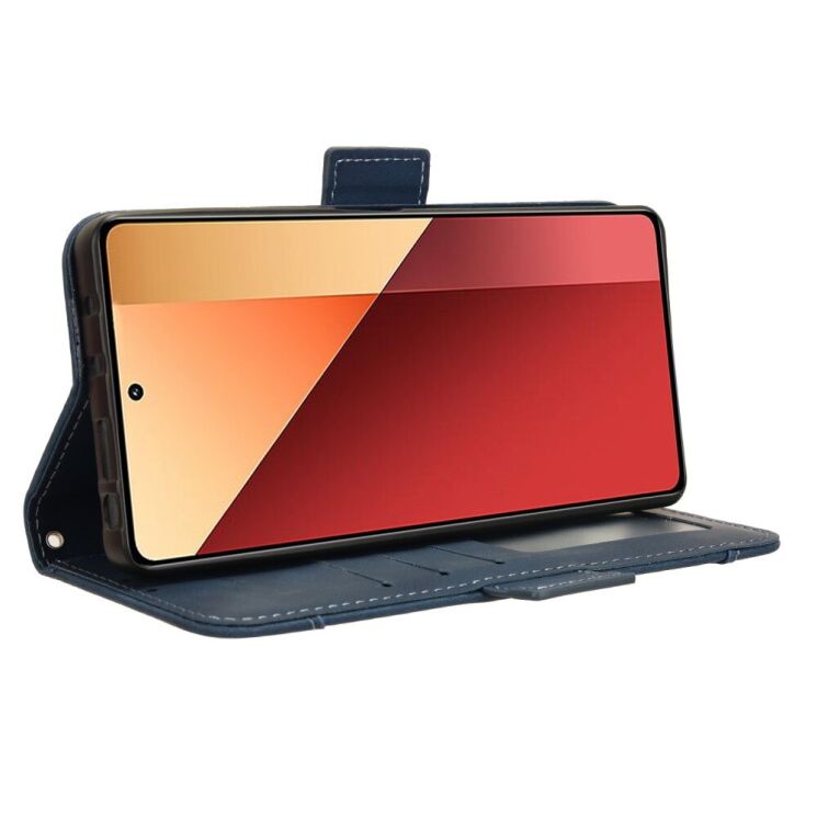 Чохол Deexe Wallet Stand для Xiaomi Redmi Note 13 Pro 4G / Note 14S / Poco M6 Pro - Blue: фото 4 з 7