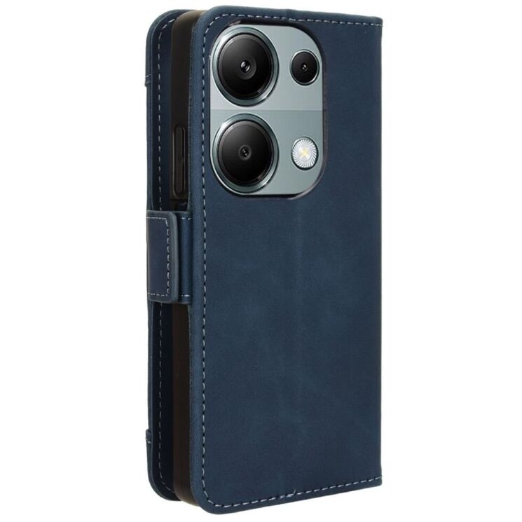 Чохол Deexe Wallet Stand для Xiaomi Redmi Note 13 Pro 4G / Note 14S / Poco M6 Pro - Blue: фото 6 з 7
