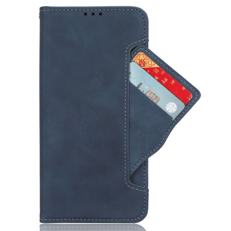 Чохол Deexe Wallet Stand для Xiaomi Redmi Note 13 Pro 4G / Note 14S / Poco M6 Pro - Blue: фото 2 з 7