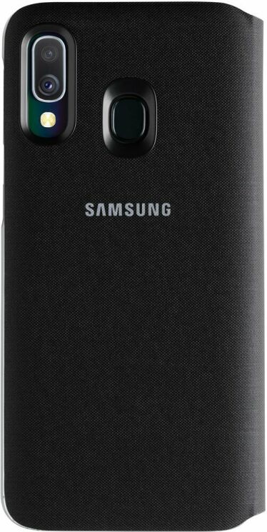 Чехол Flip Wallet Cover для Samsung Galaxy A40 (А405) EF-WA405PBEGRU - Black: фото 3 из 5