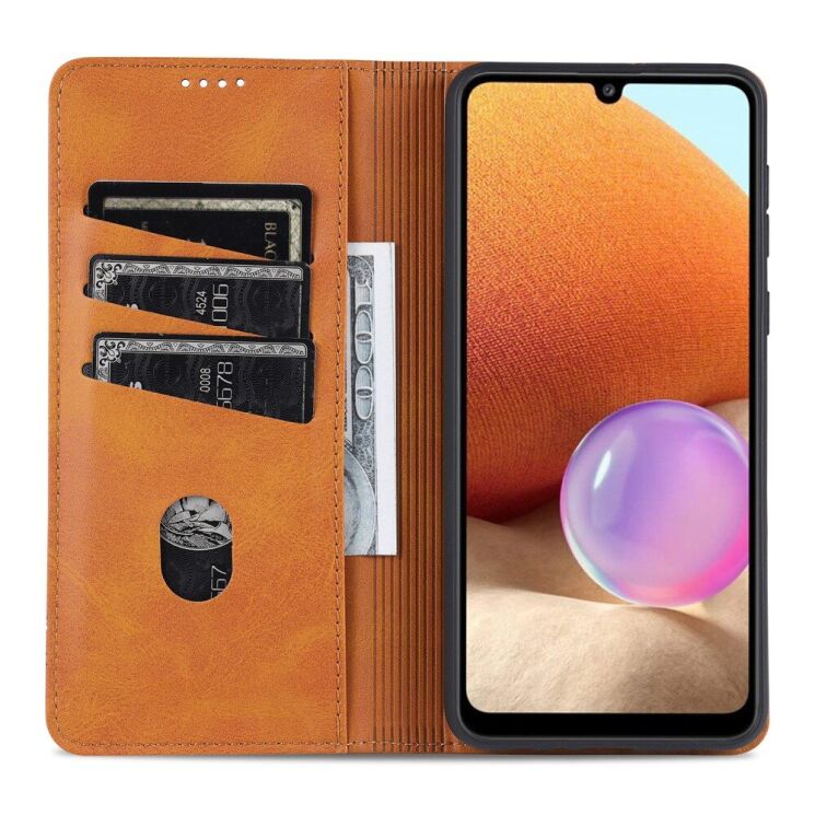Чехол-книжка AZNS Classic Series для Samsung Galaxy A32 (А325) - Brown: фото 4 из 12