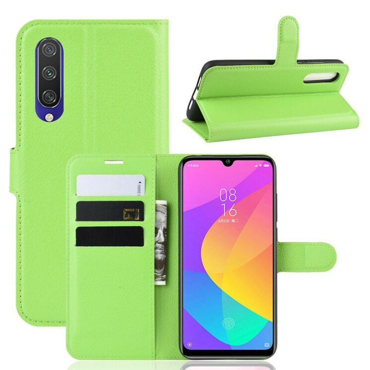 Классический чехол-книжка Deexe Book Type для Xiaomi Mi CC9e / Mi A3 - Green: фото 1 из 6