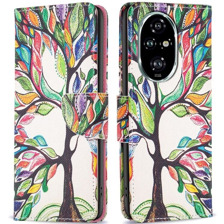 Чехол-книжка Deexe Color Wallet для Honor 200 Pro - Life Tree: фото 1 из 6