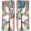 Чехол-книжка Deexe Color Wallet для Motorola Edge 40 Neo - Life Tree (340009D)