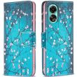 Чехол-книжка Deexe Color Wallet для OPPO A78 - Plum Blossom (336604A)