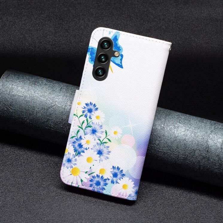 Чехол-книжка Deexe Color Wallet для Samsung Galaxy A05s (A057) - Butterfly and Flowers: фото 6 из 8