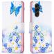 Чехол-книжка Deexe Color Wallet для Samsung Galaxy A16 (A165) - Butterfly and Flowers (365200J). Фото 1 из 7