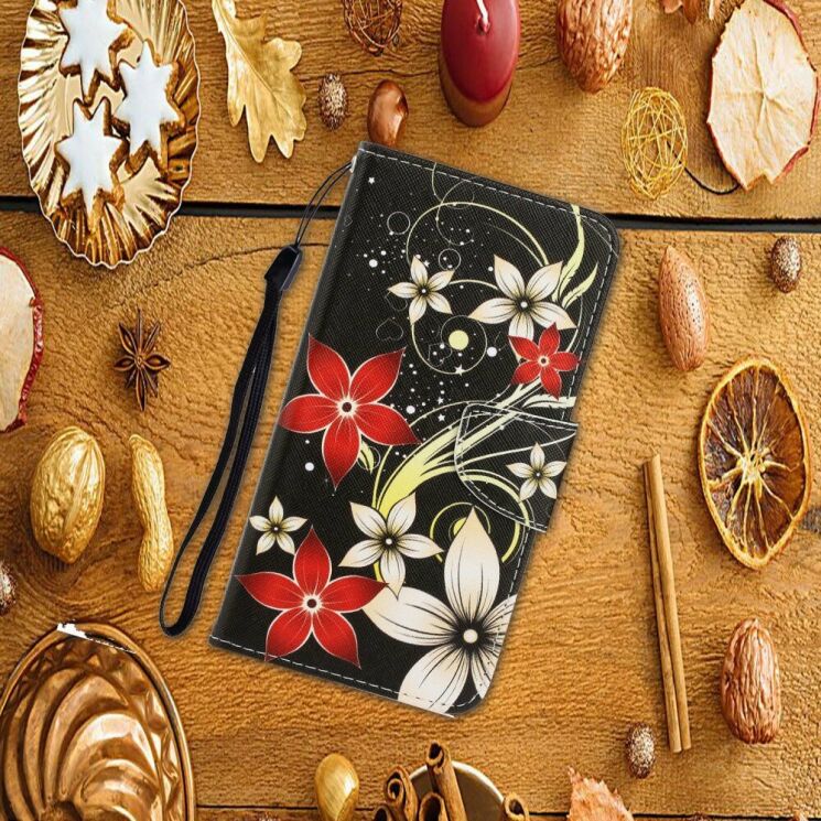 Чехол-книжка Deexe Color Wallet для Samsung Galaxy M11 (M115) - Beautiful Flowers: фото 3 из 5
