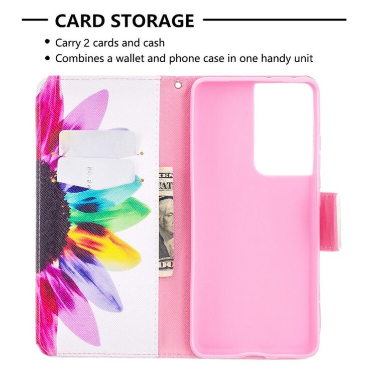 Чехол-книжка Deexe Color Wallet для Samsung Galaxy S21 Ultra (G998) - Bear: фото 8 из 9