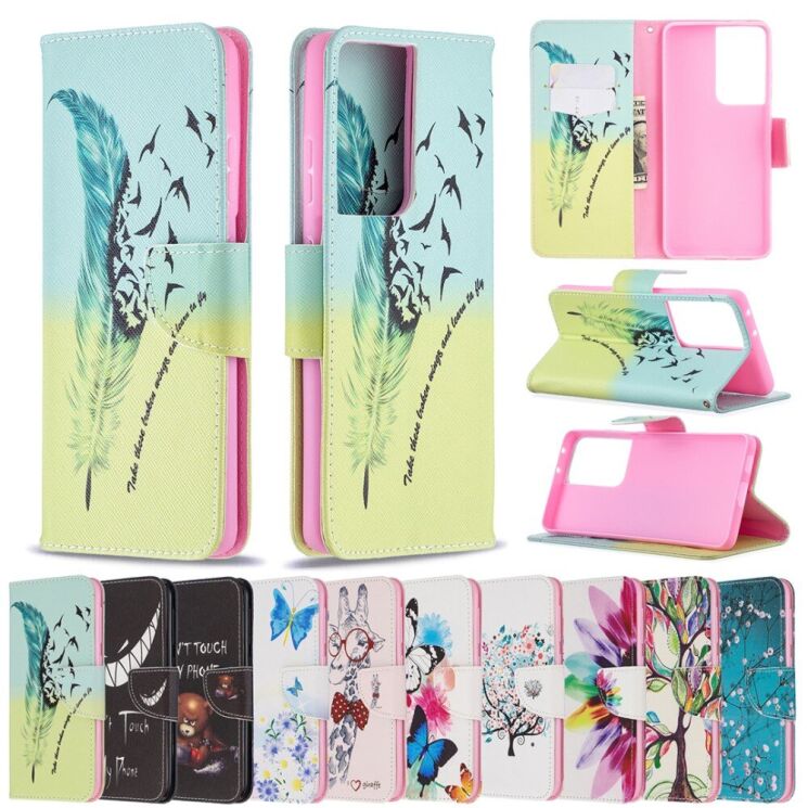 Чехол-книжка Deexe Color Wallet для Samsung Galaxy S21 Ultra (G998) - Bear: фото 9 из 9
