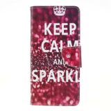Чохол з малюнком Deexe Color Wallet для Sony Xperia 1 - Keep Calm and Sparkle: фото 1 з 5