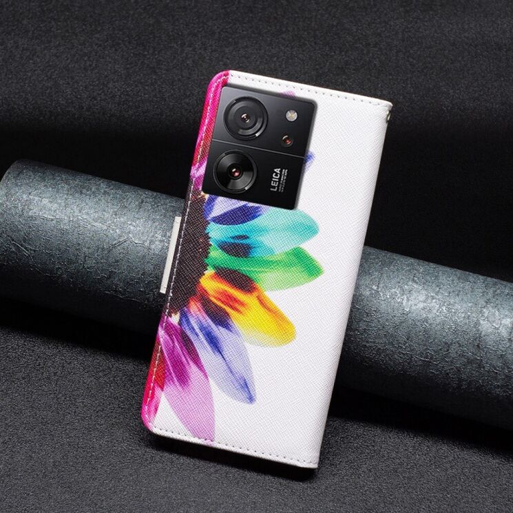 Чехол-книжка Deexe Color Wallet для Xiaomi 13T / 13T Pro - Sunflower: фото 6 из 8