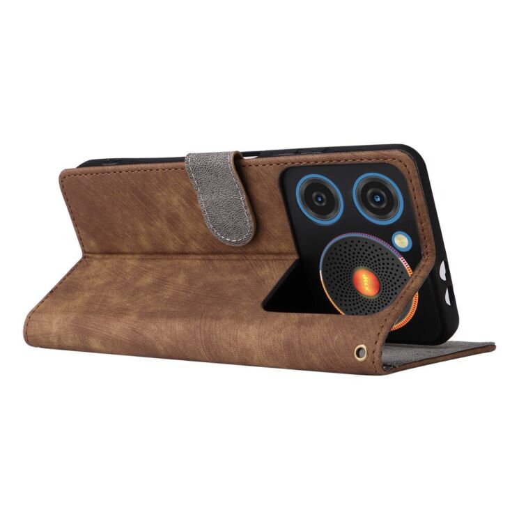 Чохол-книжка Deexe Delta Book для ZTE Nubia Music - Brown: фото 4 з 7