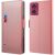 Чехол-книжка Deexe Eclipse Wallet для Motorola Edge 50 Fusion - Rose Gold: фото 1 из 10