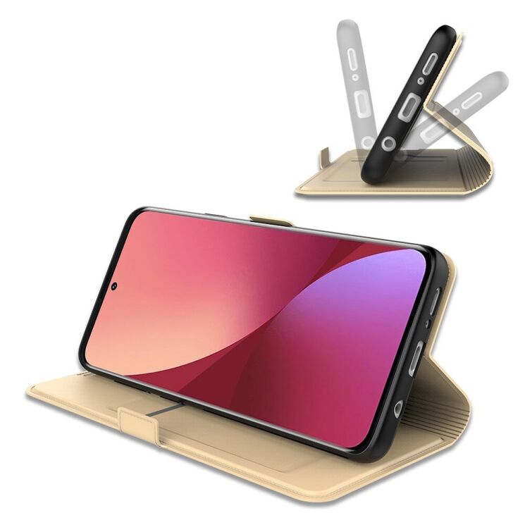 Чехол-книжка Deexe Faro Wallet для Xiaomi Redmi Note 14 Pro - Gold: фото 4 из 6