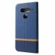 Чехол-книжка Deexe Lines Texture для LG V40 ThinQ - Blue (221402L). Фото 2 из 5