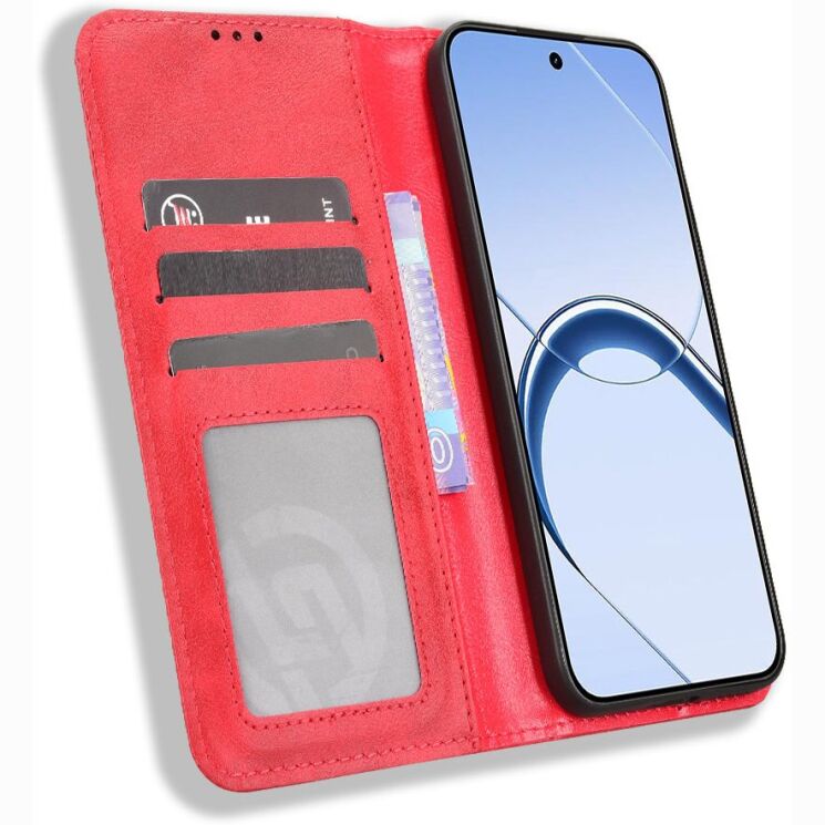 Чохол-книжка Deexe Retro Style для Realme 16 - Red: фото 6 з 19