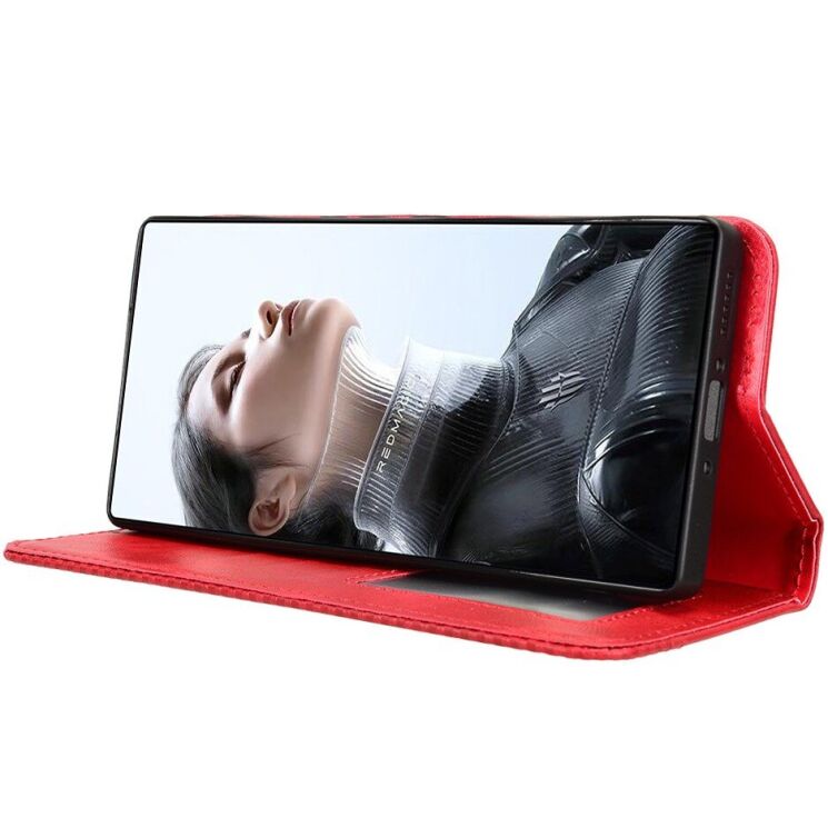 Чохол-книжка Deexe Retro Style для ZTE Nubia Red Magic 11 Pro - Red: фото 6 з 17