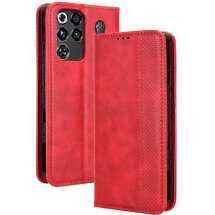 Чехол-книжка Deexe Retro Style для ZTE Nubia Red Magic 11 Pro - Red: фото 1 из 17