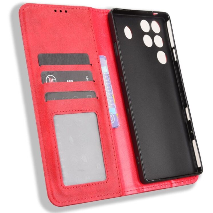 Чохол-книжка Deexe Retro Style для ZTE Nubia Red Magic 11 Pro - Red: фото 4 з 17