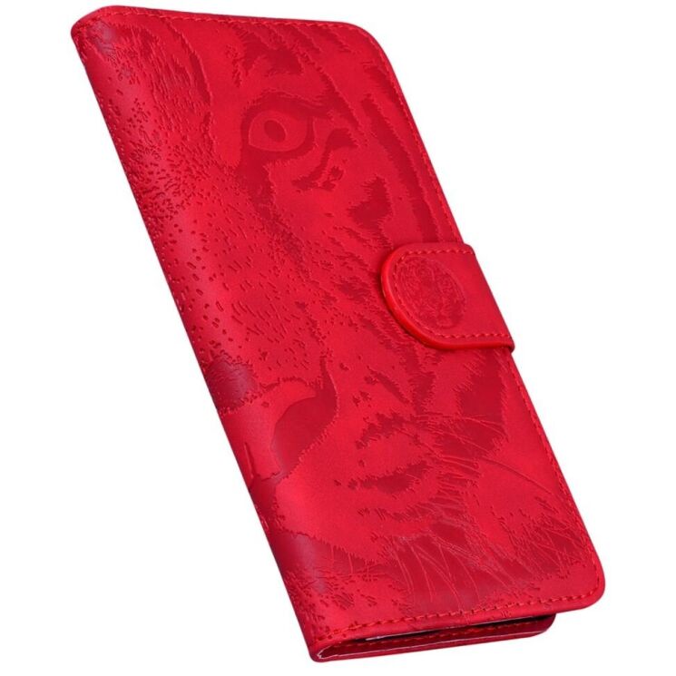 Чехол-книжка Deexe Tiger для Xiaomi Redmi 13 - Red: фото 4 из 7