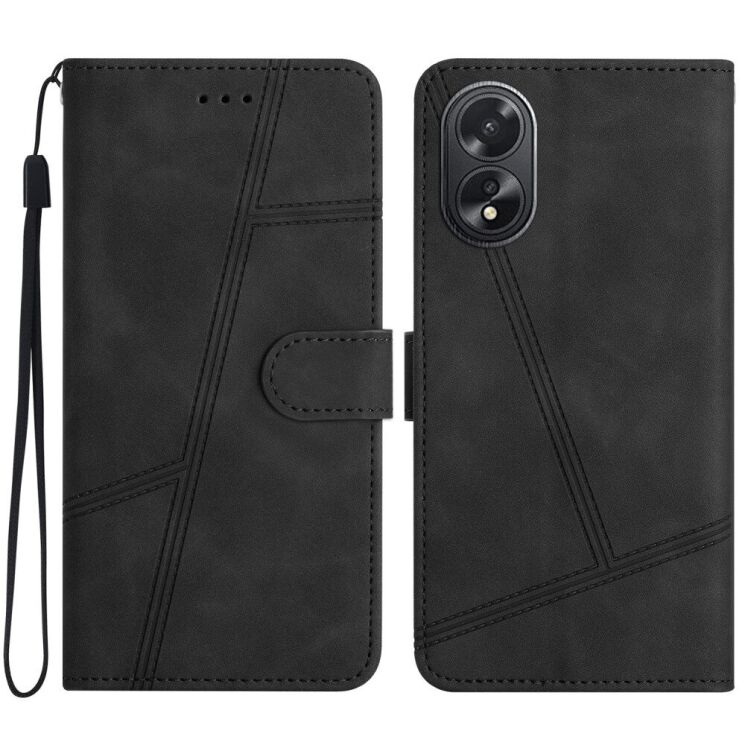 Чехол-книжка Deexe Uno Series для OPPO A38 / A18 - Black: фото 1 из 9
