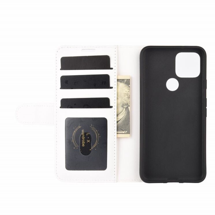 Классический чехол-книжка Deexe Wallet Style для Google Pixel 4a 5G - White: фото 5 из 8