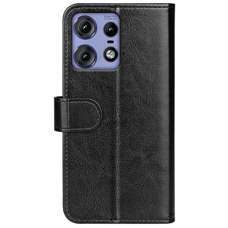 Чехол-книжка Deexe Wallet Style для Motorola Edge 50 Pro - Black: фото 6 из 7