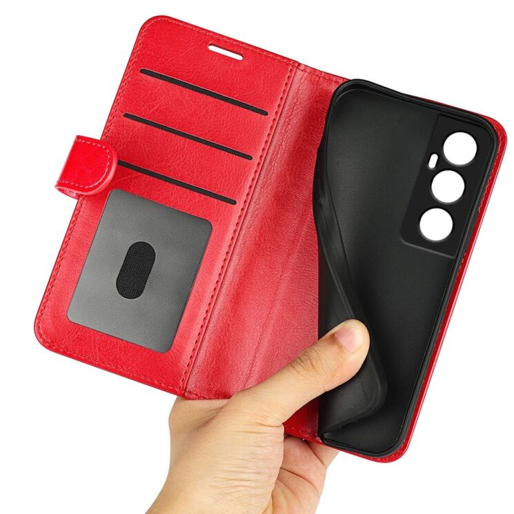 Чохол-книжка Deexe Wallet Style для Realme C65 - Red: фото 6 з 6