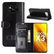 Чехол-книжка Deexe Wallet Style для Xiaomi Poco X3 / Poco X3 Pro - Black (281449B)