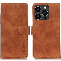 Чохол-книжка KHAZNEH Retro Wallet для Apple iPhone 16 Pro Max - Brown: фото 1 з 8