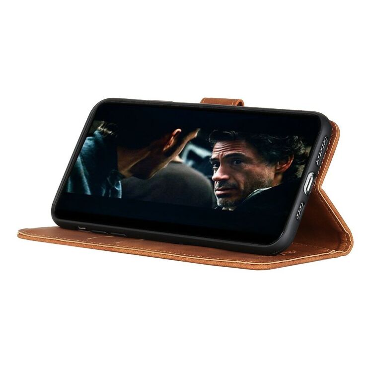 Чехол-книжка с застежкой KHAZNEH Retro Wallet для Huawei Honor 9X Lite - Brown: фото 7 из 11