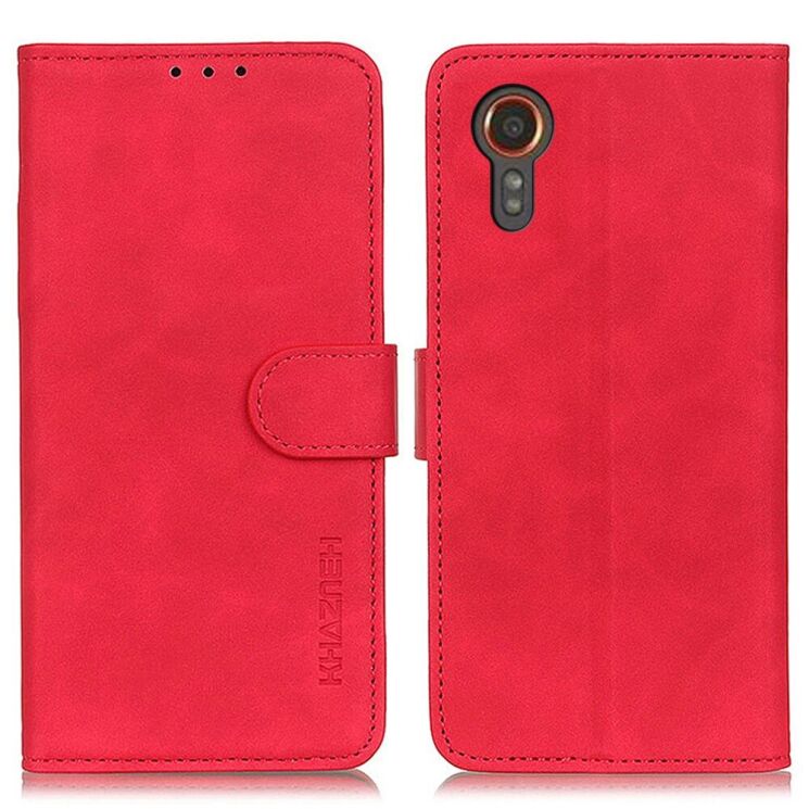 Чохол-книжка KHAZNEH Retro Wallet для Samsung Galaxy Xcover 7 (G556) - Red: фото 1 з 8
