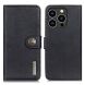 Чехол-книжка KHAZNEH Wallet Cover для Apple iPhone 15 Pro - Black (329343B). Фото 1 из 9