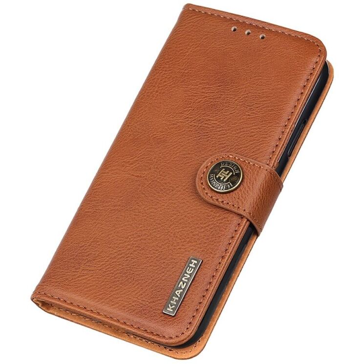 Чехол-книжка KHAZNEH Wallet Cover для Xiaomi Redmi Note 14 4G - Brown: фото 4 из 7