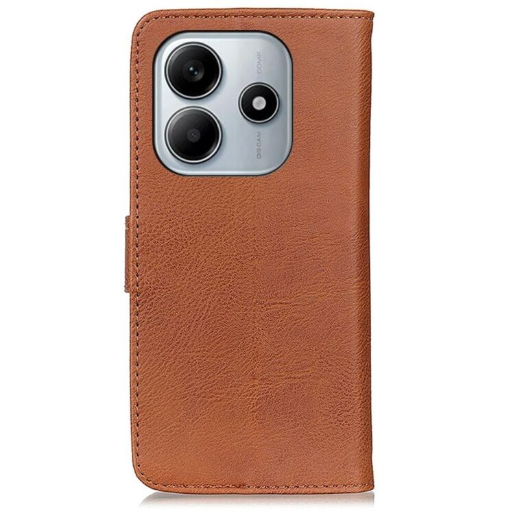 Чехол-книжка KHAZNEH Wallet Cover для Xiaomi Redmi Note 14 4G - Brown: фото 7 из 7