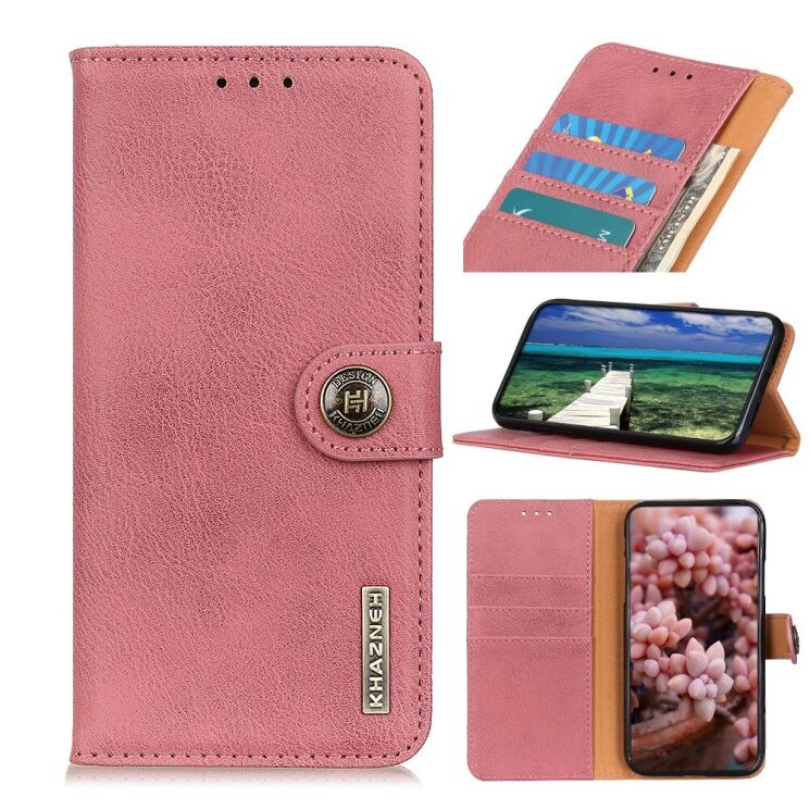 Чехол-книжка KHAZNEH Wallet Cover для ZTE Blade V30 Vita - Pink: фото 1 из 11