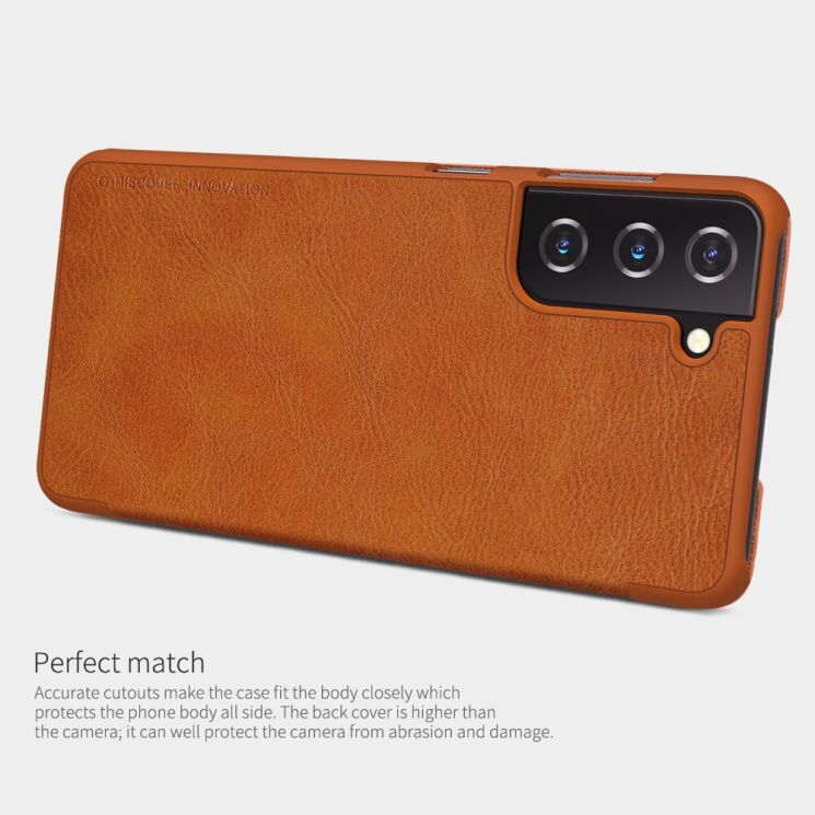 Чохол-книжка NILLKIN Qin Series для Samsung Galaxy S21 Plus - Red: фото 15 з 18
