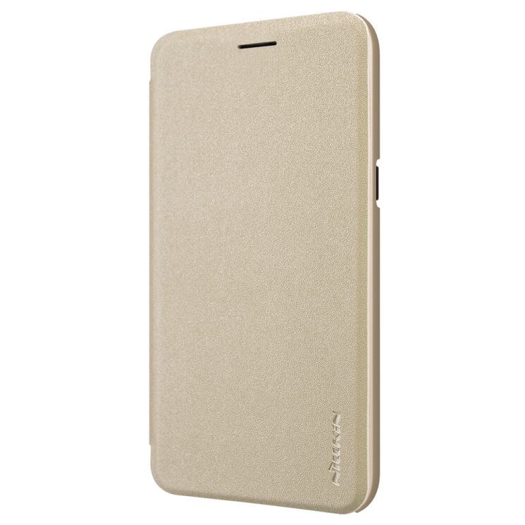 Чехол-книжка NILLKIN Sparkle Series для Samsung Galaxy J2 2018 (J250) - Gold: фото 4 из 14