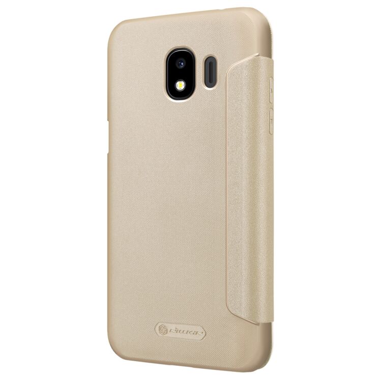 Чехол-книжка NILLKIN Sparkle Series для Samsung Galaxy J2 2018 (J250) - Gold: фото 3 из 14