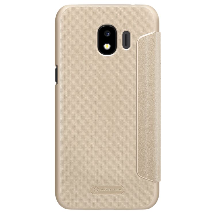 Чехол-книжка NILLKIN Sparkle Series для Samsung Galaxy J2 2018 (J250) - Gold: фото 5 из 14