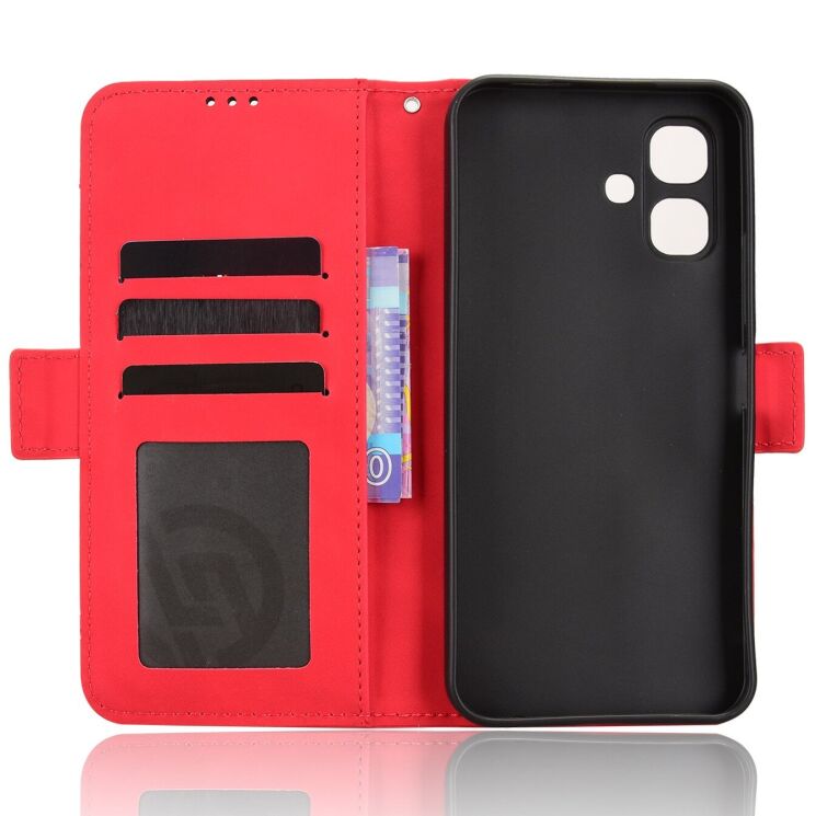 Чехол-книжка с карманами Deexe Wallet Stand для Infinix Smart 20 - Red (411201R) Чехол-книжка с карманами Deexe Wallet Stand для Infinix Smart 20 - Red: фото 3 из 15