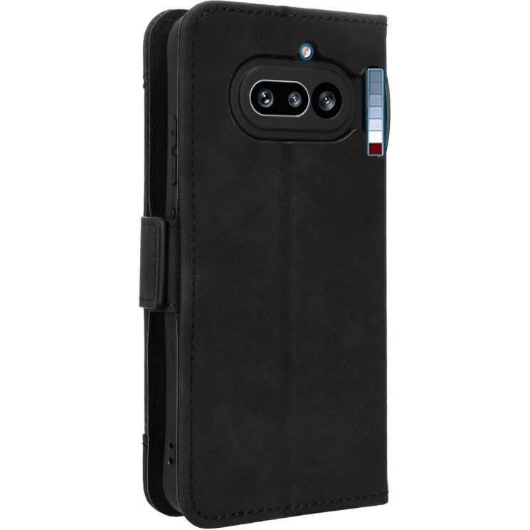 Чехол-книжка с карманами Deexe Wallet Stand для Nothing Phone (4a) - Black: фото 7 из 8