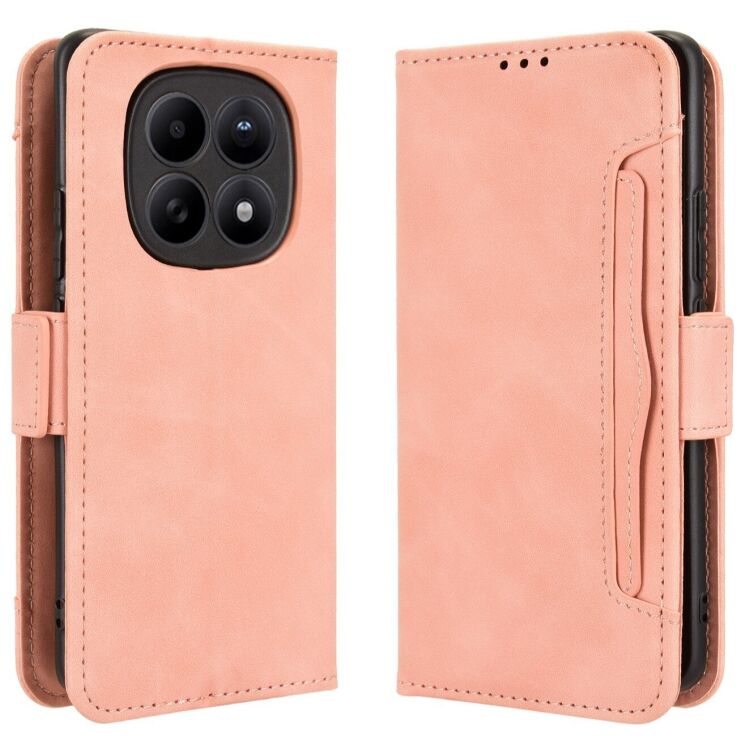 Чохол-книжка з кишеньками Deexe Wallet Stand для Xiaomi Redmi Note 15 (4G/5G) / Poco M8 5G - Pink: фото 1 з 17