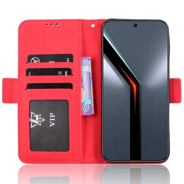 Чехол-книжка с карманами Deexe Wallet Stand для ZTE Nubia Neo 5 GT - Red (432002R) Чехол-книжка с карманами Deexe Wallet Stand для ZTE Nubia Neo 5 GT - Red: фото 5 из 16
