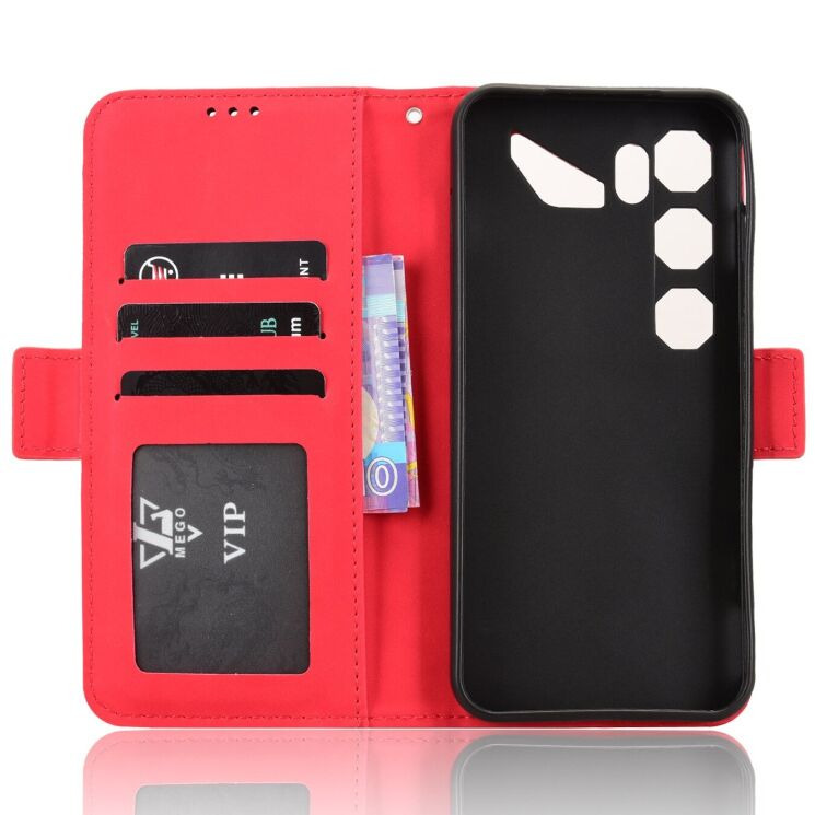 Чехол-книжка с карманами Deexe Wallet Stand для ZTE Nubia Neo 5 GT - Red (432002R) Чехол-книжка с карманами Deexe Wallet Stand для ZTE Nubia Neo 5 GT - Red: фото 4 из 16