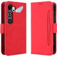 Чехол-книжка с карманами Deexe Wallet Stand для ZTE Nubia Neo 5 GT - Red (432002R)