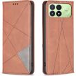 Чехол-книжка с карманами UniCase Geometric Pattern для Xiaomi Poco F8 Pro - Brown (403564Z)