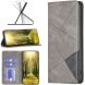 Чехол-книжка с карманами UniCase Geometric Pattern для Xiaomi Redmi Note 15 Pro - Grey (405223H). Фото 4 из 10